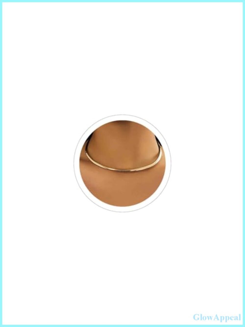 Chunky Gold Choker Necklace Stainless Steel Waterproof Women's Statement Jewelry